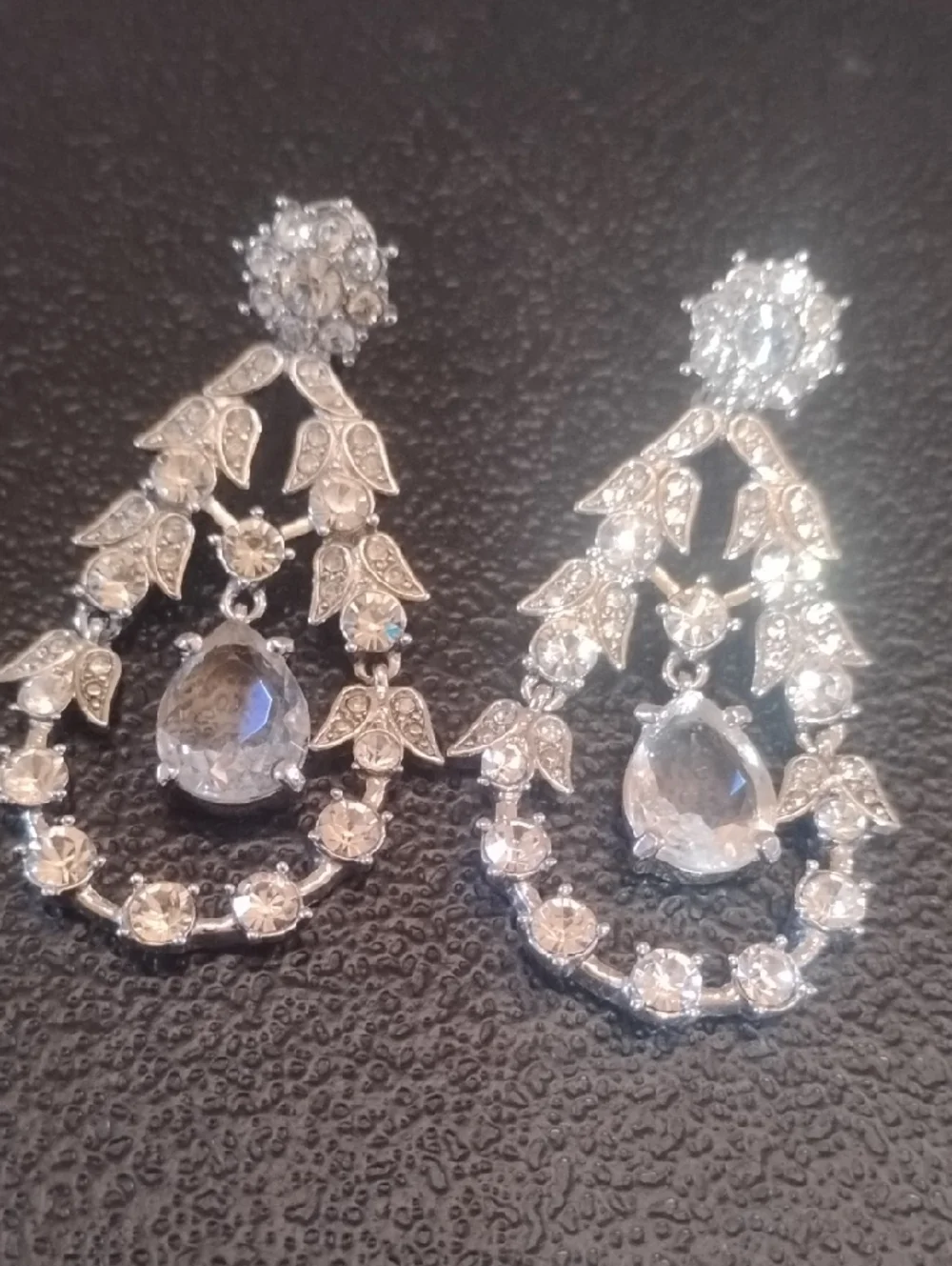 Monet Clip On Earrings - Silver Tone